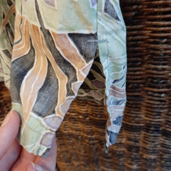 Kahala Reverse Dyed Hawaiian Shirt Tropical Beach Travel Vacation Size XXL - Picture 5 of 7